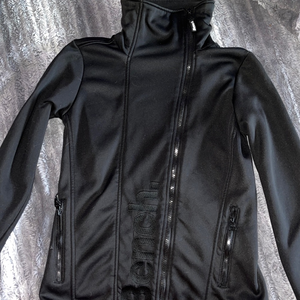 Bench asymmetrical side zip sweater BLACK